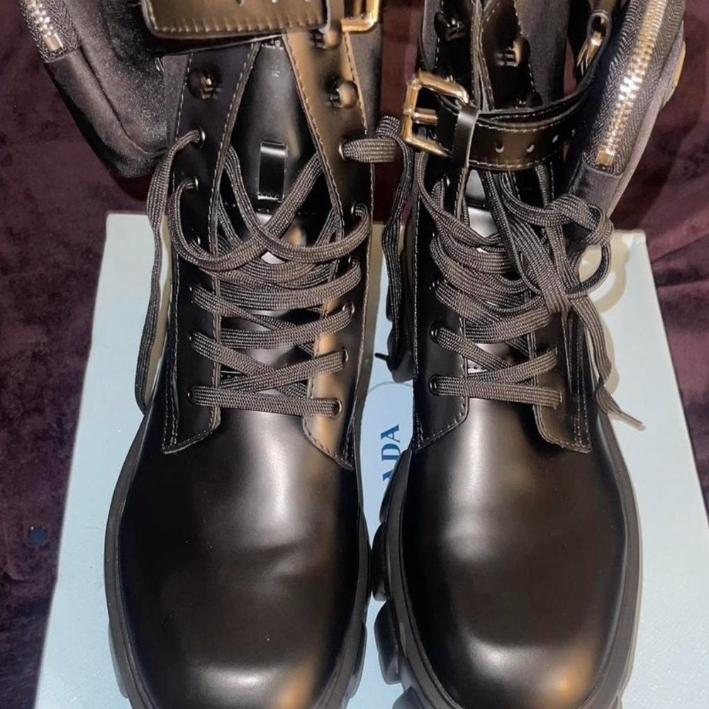 Prada black pocket boots size 36 - Picture 2 of 5